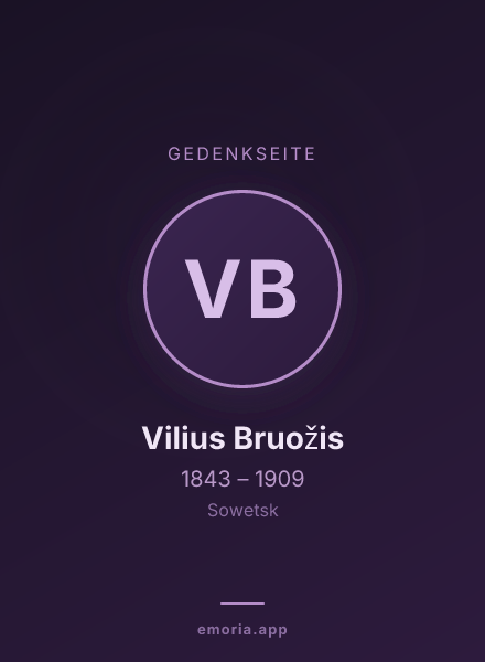 Gedenkportrait von Vilius Bruožis