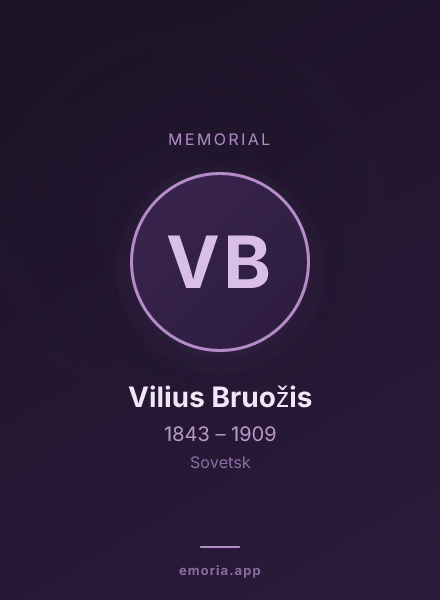 Memorial portrait of Vilius Bruožis