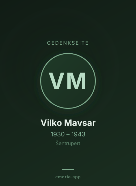Gedenkportrait von Vilko Mavsar