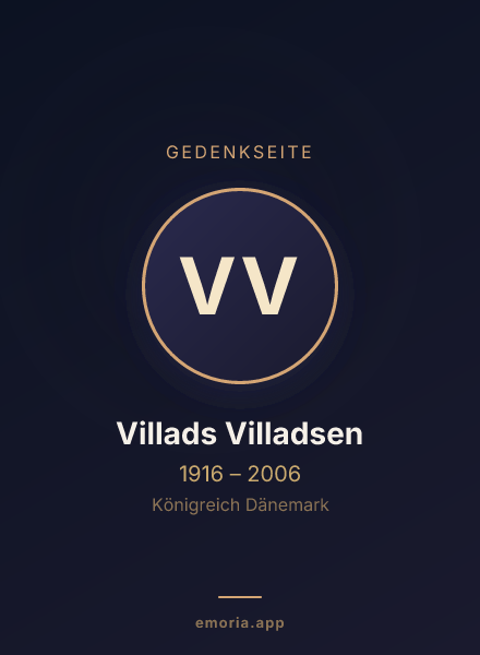 Gedenkportrait von Villads Villadsen