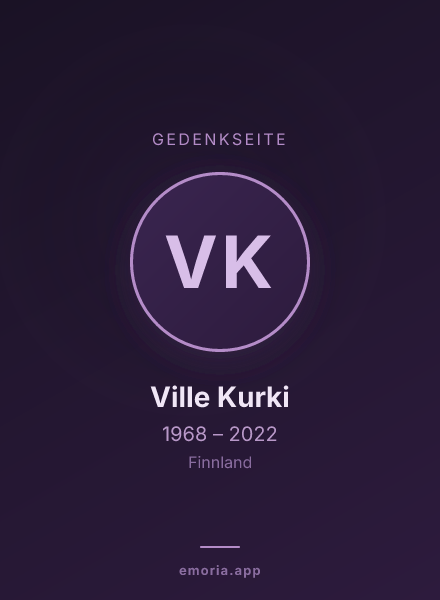 Gedenkportrait von Ville Kurki