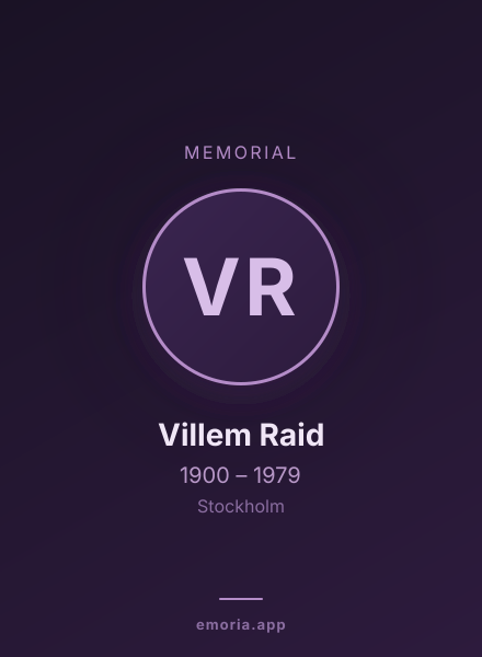 Memorial portrait of Villem Raid