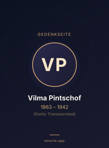 Gedenkportrait von Vilma Pintschof