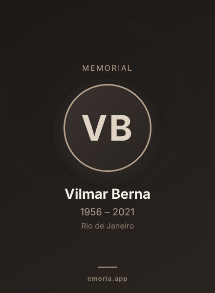 Memorial portrait of Vilmar Berna