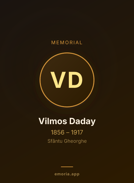 Memorial portrait of Vilmos Daday