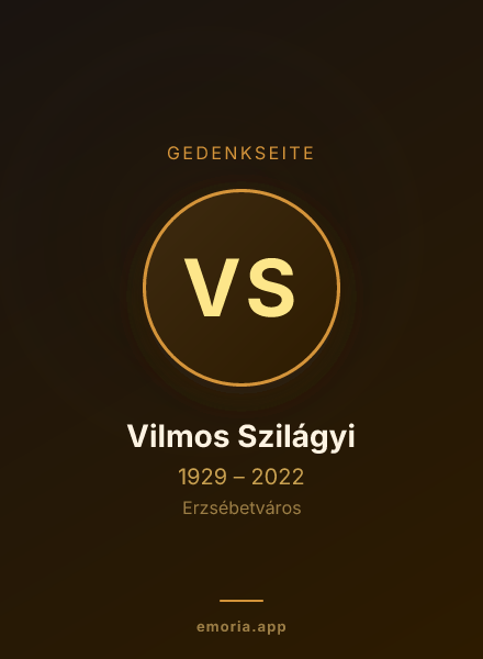 Gedenkportrait von Vilmos Szilágyi