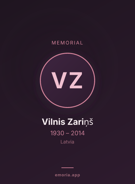 Memorial portrait of Vilnis Zariņš