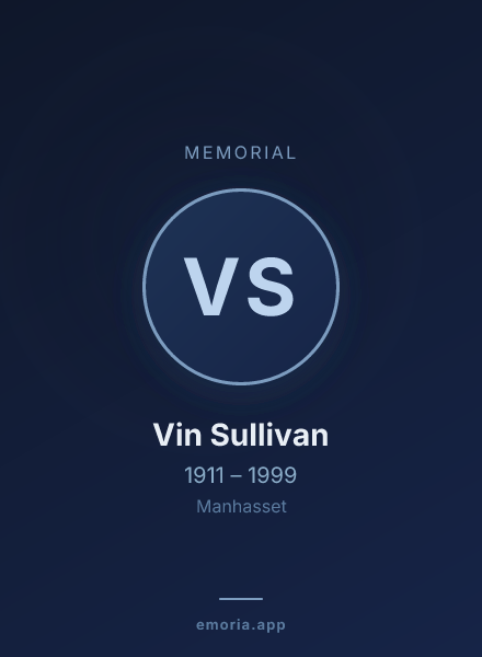 Memorial portrait of Vin Sullivan