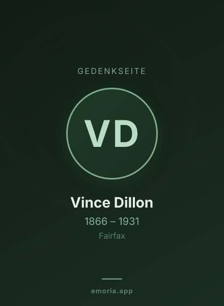 Gedenkportrait von Vince Dillon