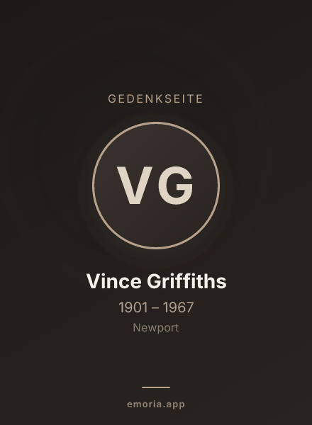 Gedenkportrait von Vince Griffiths