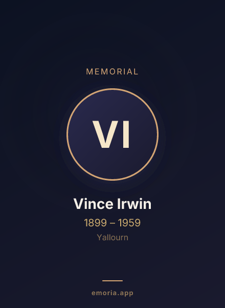 Memorial portrait of Vince Irwin