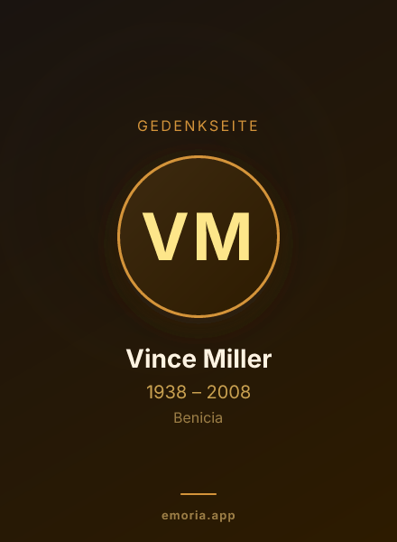 Gedenkportrait von Vince Miller