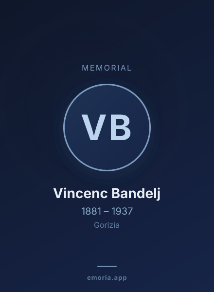 Memorial portrait of Vincenc Bandelj
