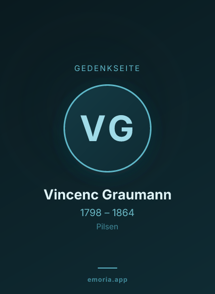 Gedenkportrait von Vincenc Graumann