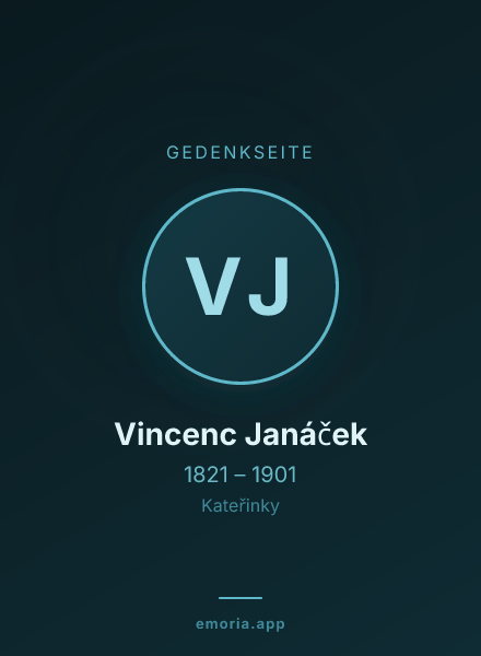 Gedenkportrait von Vincenc Janáček