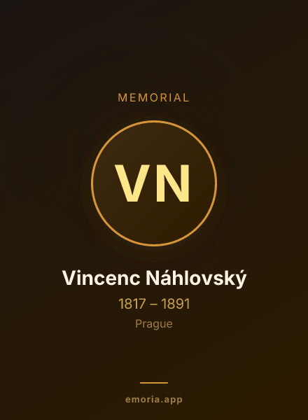 Memorial portrait of Vincenc Náhlovský