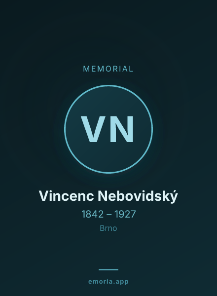 Memorial portrait of Vincenc Nebovidský