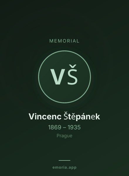 Memorial portrait of Vincenc Štěpánek