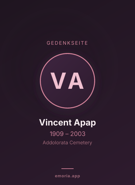 Gedenkportrait von Vincent Apap