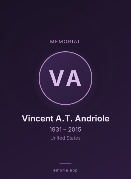 Memorial portrait of Vincent A.T. Andriole