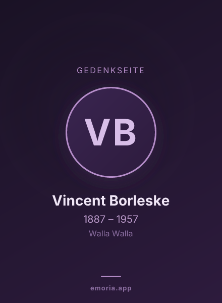 Gedenkportrait von Vincent Borleske