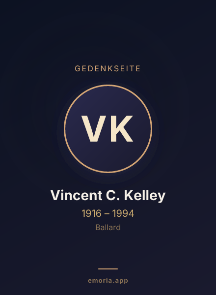 Gedenkportrait von Vincent C. Kelley