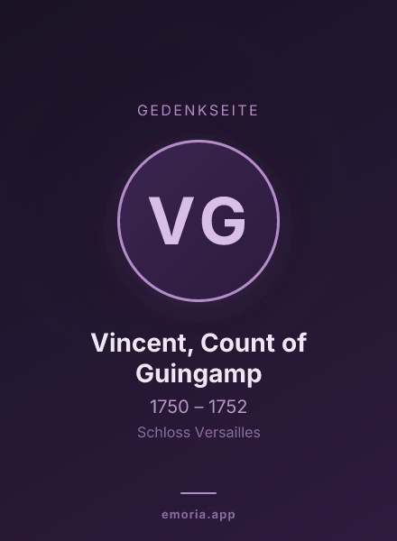 Gedenkportrait von Vincent, Count of Guingamp