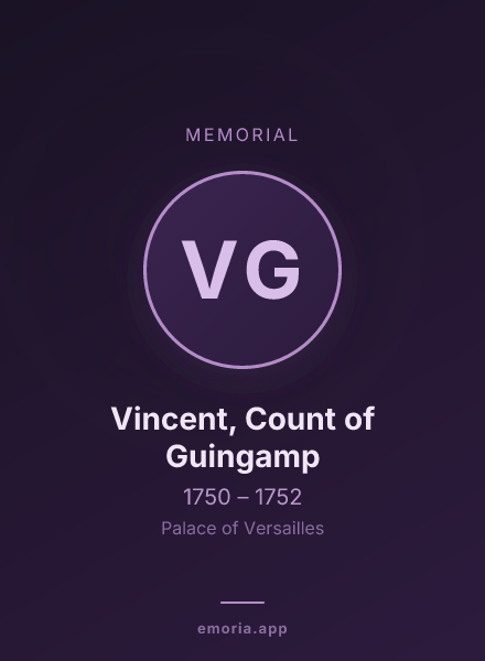Memorial portrait of Vincent, Count of Guingamp
