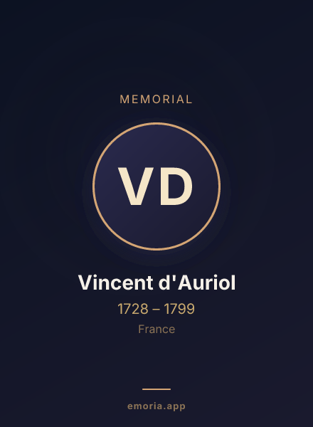 Memorial portrait of Vincent d'Auriol