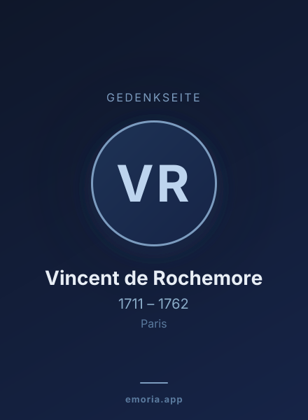 Gedenkportrait von Vincent de Rochemore