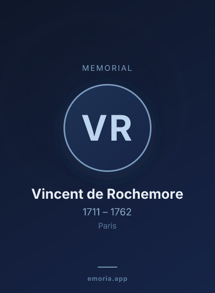 Memorial portrait of Vincent de Rochemore