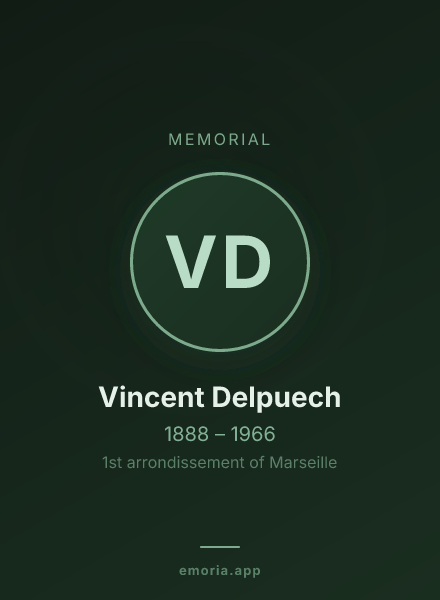 Memorial portrait of Vincent Delpuech