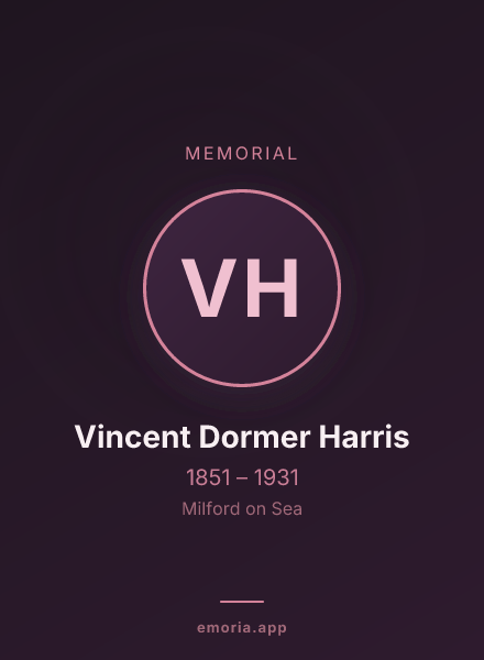 Memorial portrait of Vincent Dormer Harris