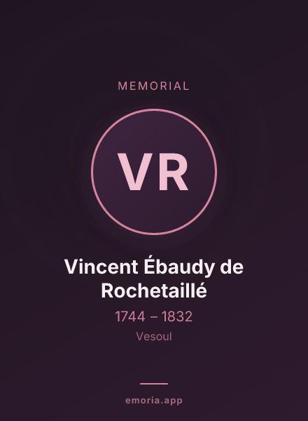 Memorial portrait of Vincent Ébaudy de Rochetaillé