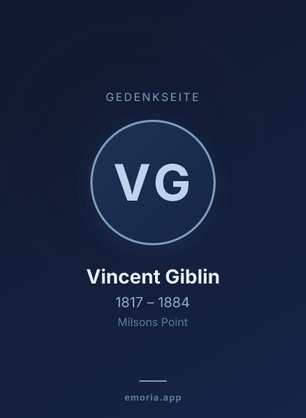 Gedenkportrait von Vincent Giblin