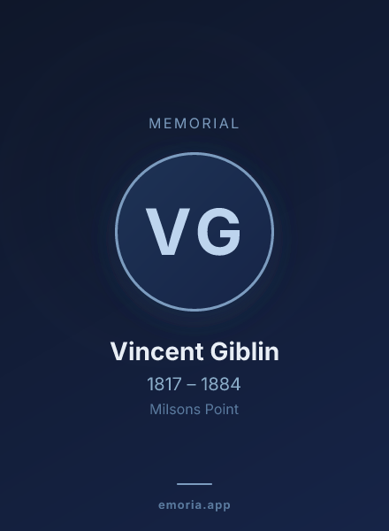 Memorial portrait of Vincent Giblin