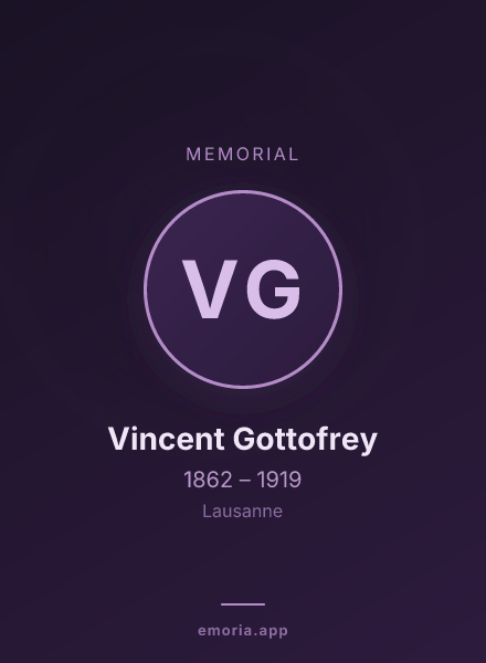 Memorial portrait of Vincent Gottofrey