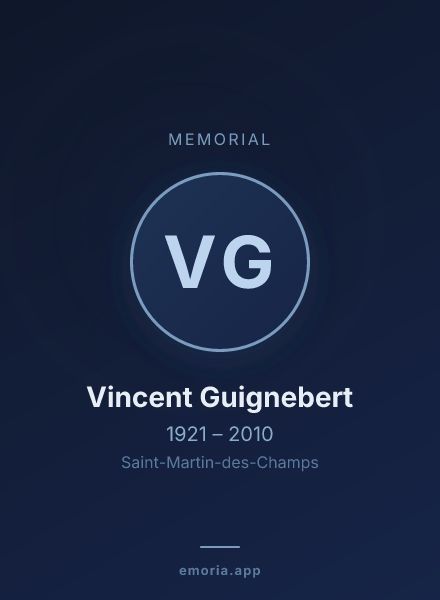 Memorial portrait of Vincent Guignebert