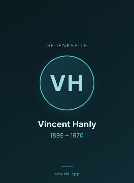 Gedenkportrait von Vincent Hanly