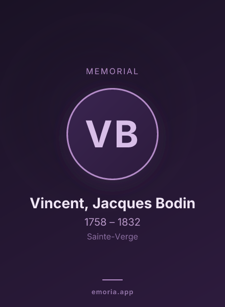 Memorial portrait of Vincent, Jacques Bodin