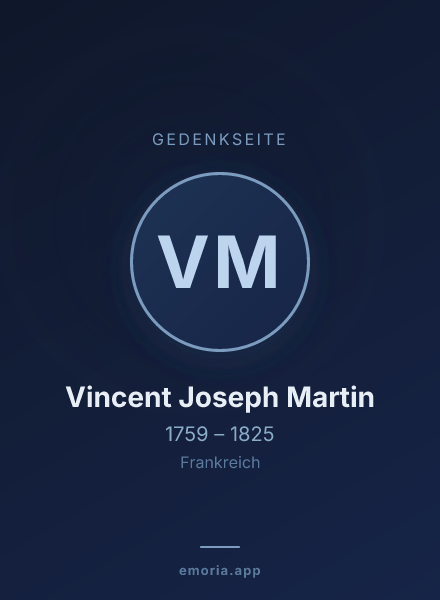 Gedenkportrait von Vincent Joseph Martin