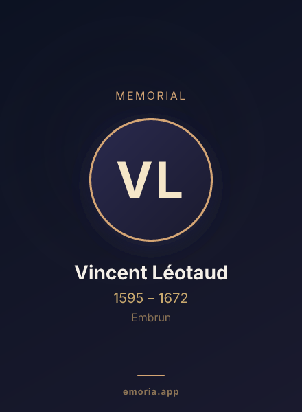 Memorial portrait of Vincent Léotaud