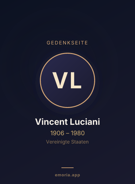 Gedenkportrait von Vincent Luciani