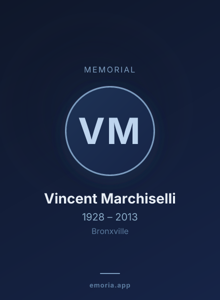 Memorial portrait of Vincent Marchiselli