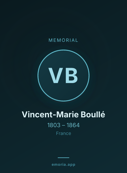 Memorial portrait of Vincent-Marie Boullé