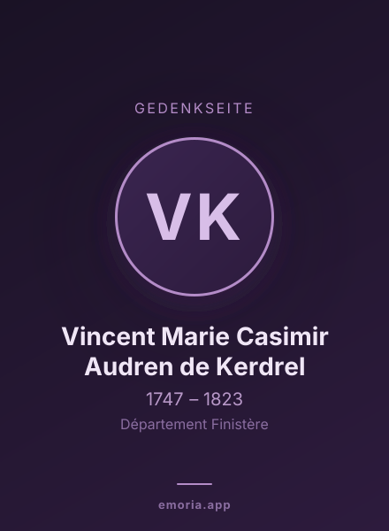 Gedenkportrait von Vincent Marie Casimir Audren de Kerdrel