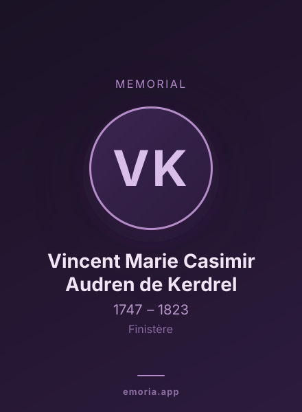 Memorial portrait of Vincent Marie Casimir Audren de Kerdrel