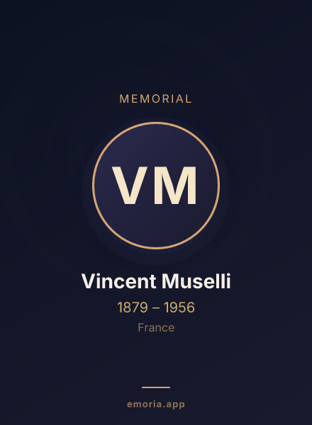 Memorial portrait of Vincent Muselli