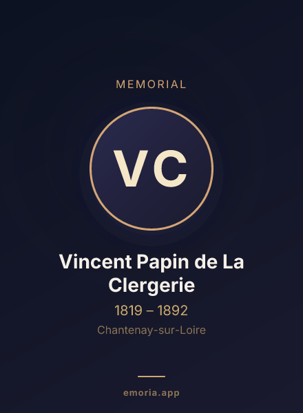 Memorial portrait of Vincent Papin de La Clergerie