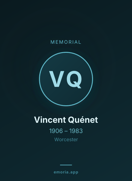 Memorial portrait of Vincent Quénet